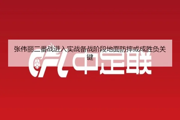 张伟丽二番战进入实战备战阶段地面防摔或成胜负关键